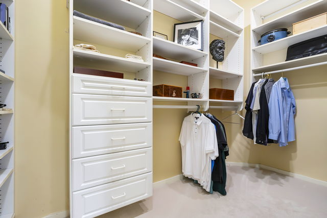 45 East Cedar Street, Unit 200 Chicago, IL 60611 - Photo 18 of 35 a view of walk in closet with clothes and shoes
