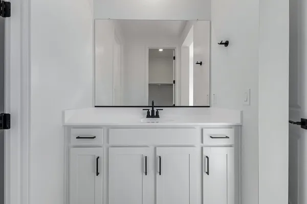a bathroom with a sink