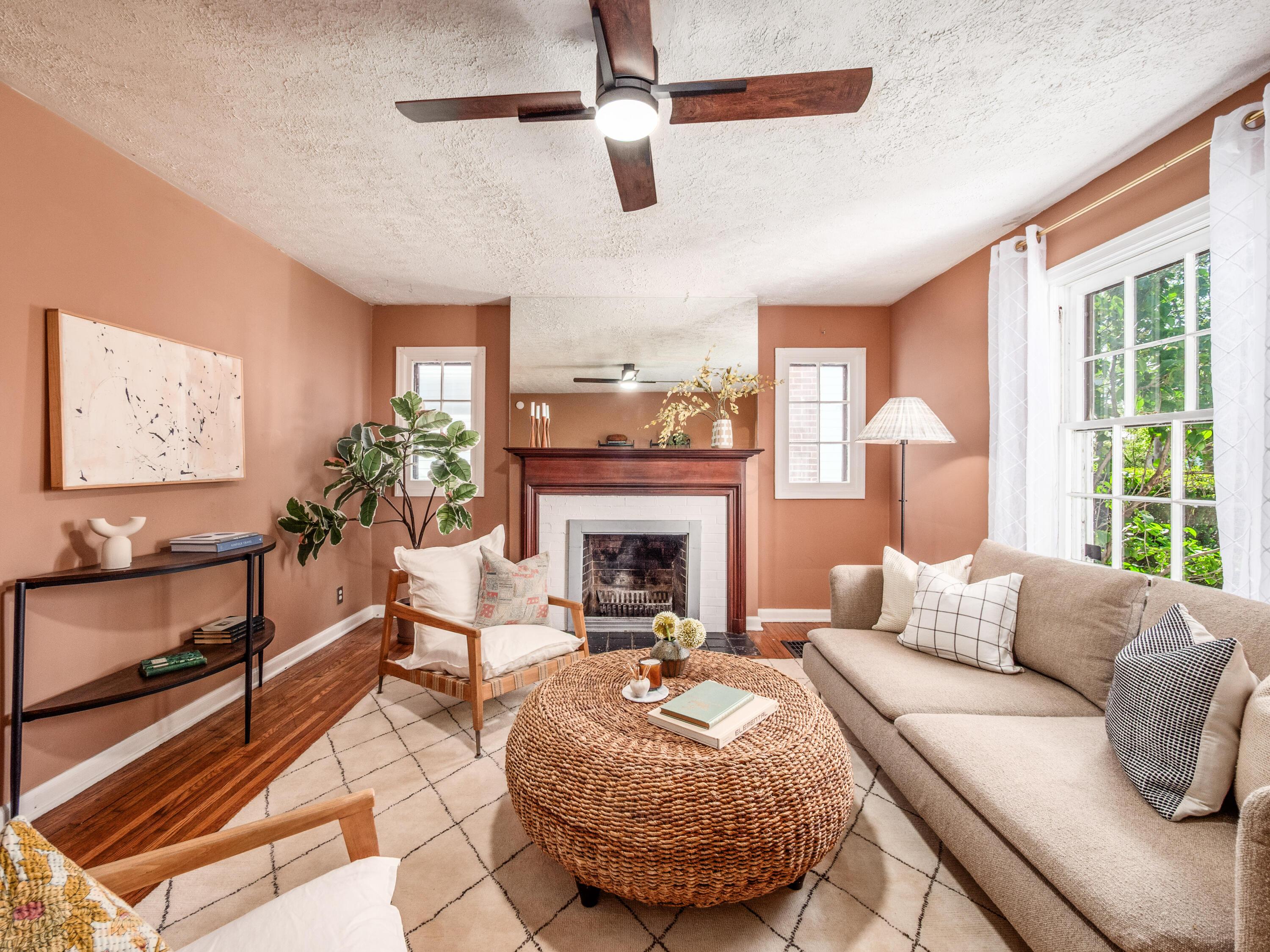 Your cozy wood burning fireplace!