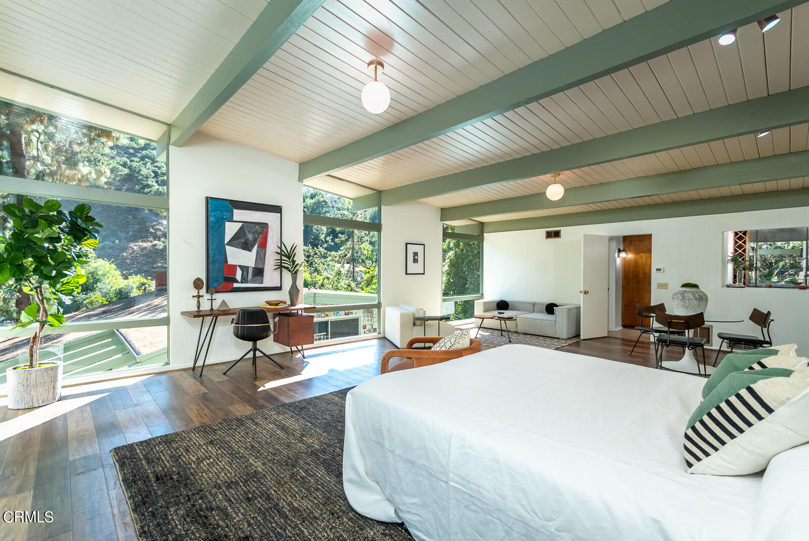1437 Hillside Drive Glendale, CA 91208 - Photo 21 of 29 a bedroom with furniture and a large window