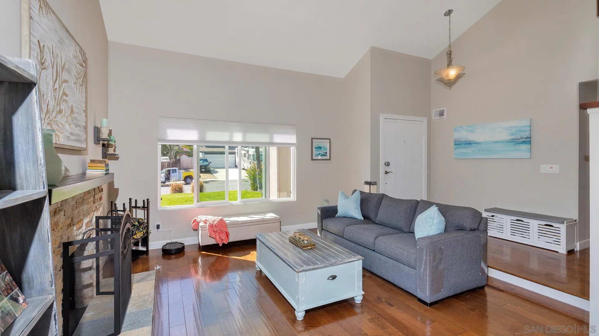 388 Compass Road Oceanside, CA 92054 - Photo 6 of 15 a living room with furniture and a flat screen tv