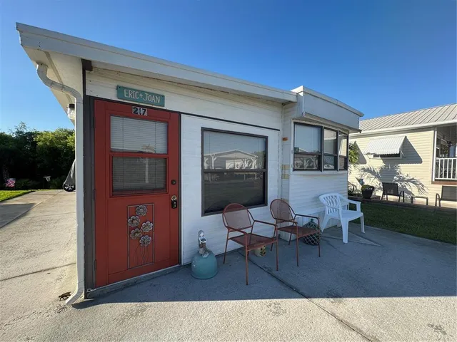 a outdoor living space with furniture