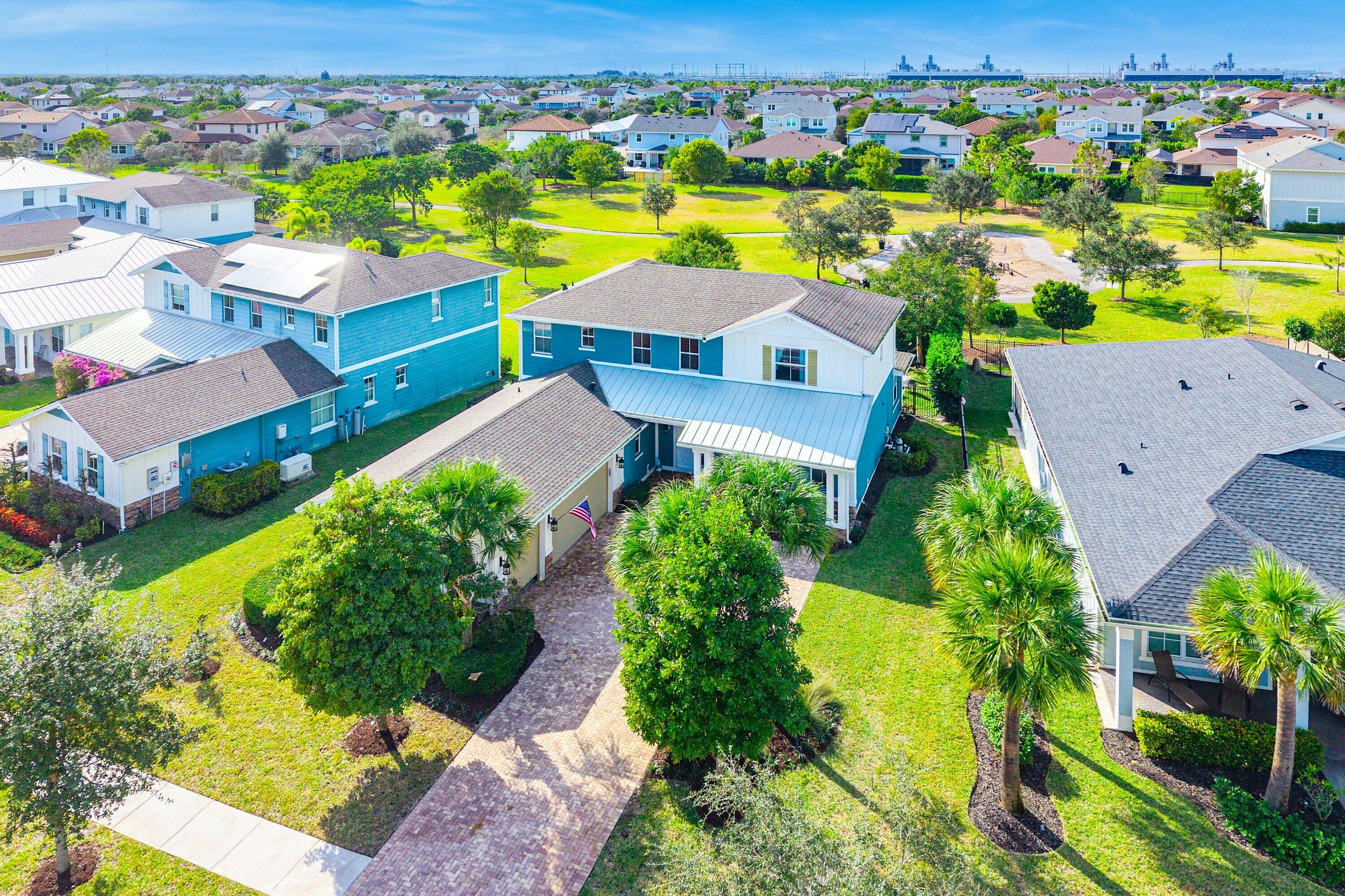 1107 Timber Reap Trail Loxahatchee, FL 33470 - Photo 44 of 83 an aerial view of residential houses with outdoor space