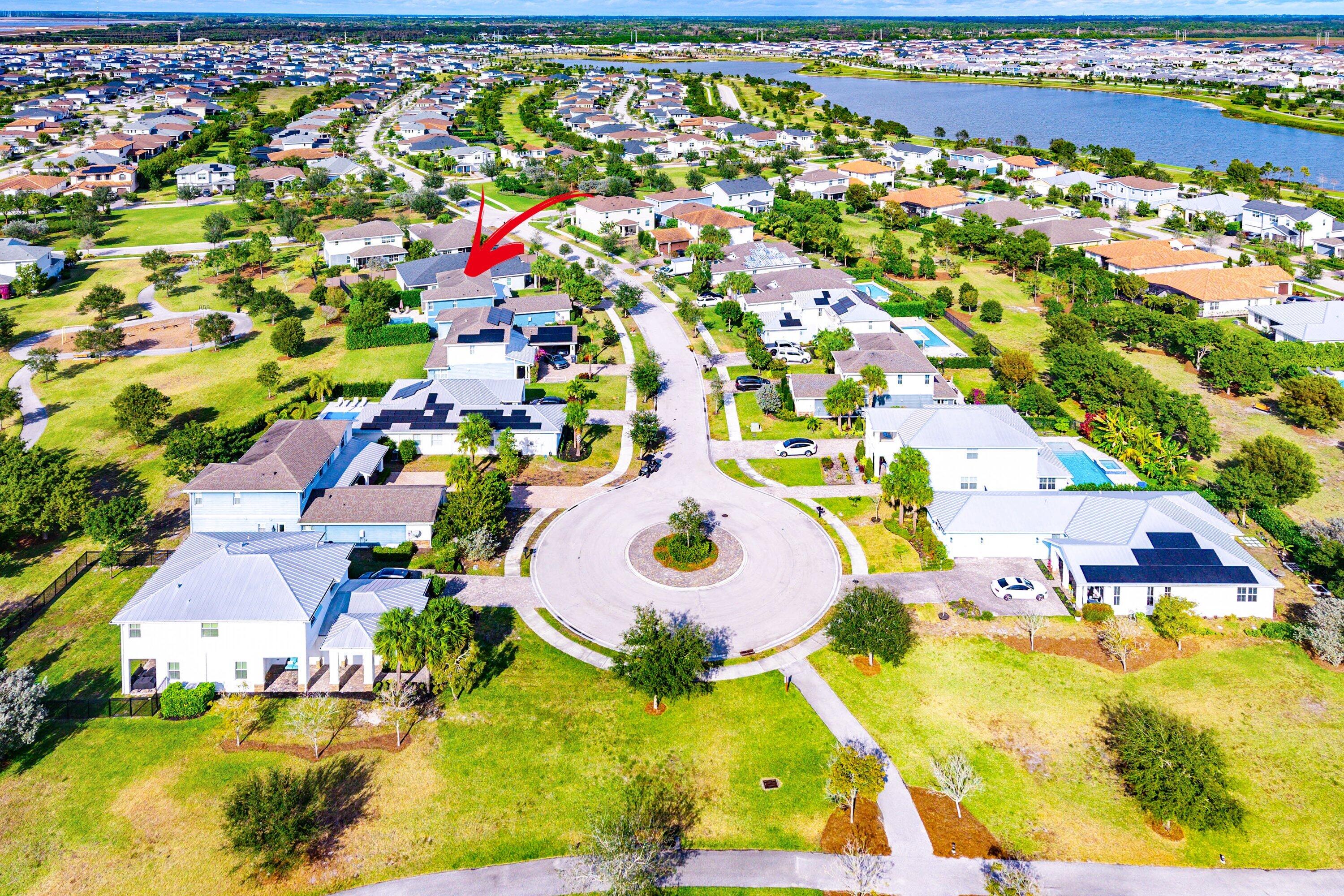 1107 Timber Reap Trail Loxahatchee, FL 33470 - Photo 49 of 83 an aerial view of residential houses with outdoor space