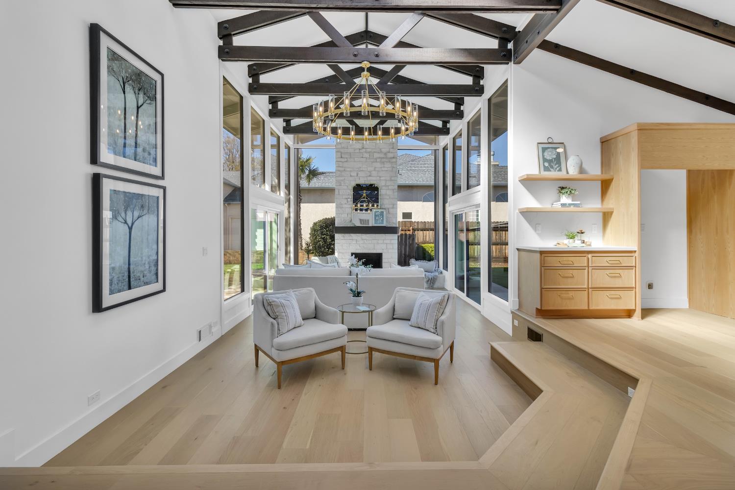 3053 Boeing Road Cameron Park, CA 95682 - Photo 11 of 67 a living room with furniture and a chandelier
