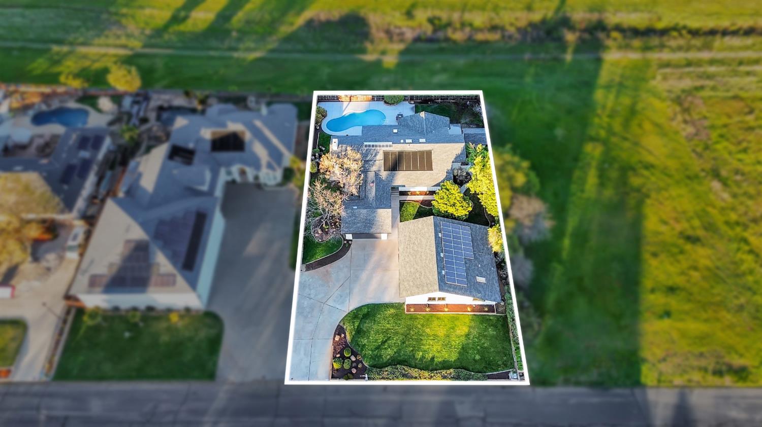 3053 Boeing Road Cameron Park, CA 95682 - Photo 65 of 67 an aerial view of a house with a yard basket ball court and outdoor seating