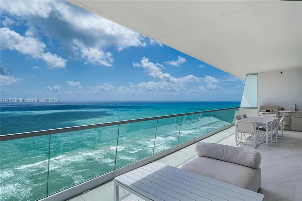 a view of sitting area in backyard