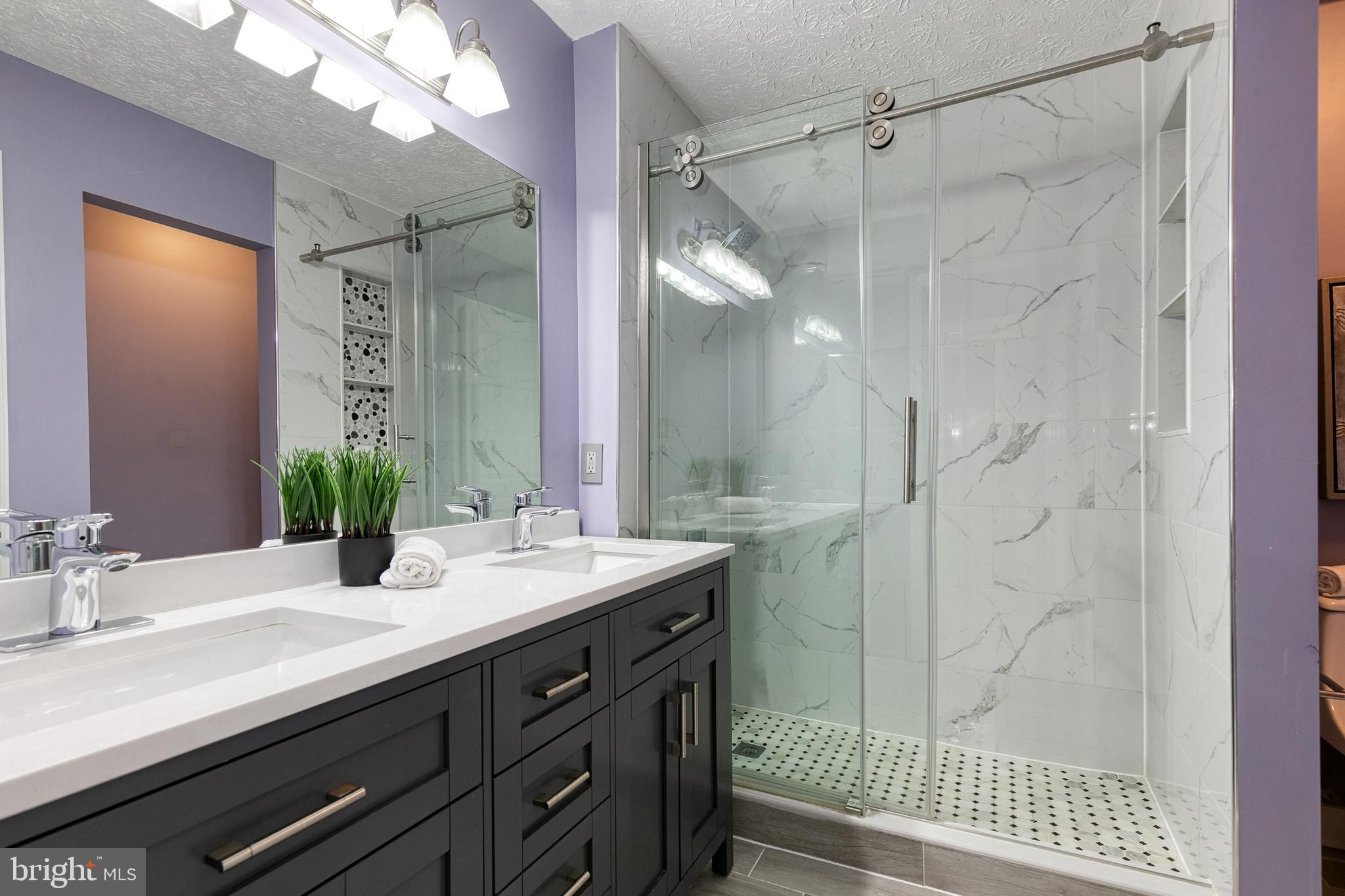 2107 Kyle Green Road Abingdon, MD 21009 - Photo 20 of 29 Hall bath w/double vanity & walk-in shower