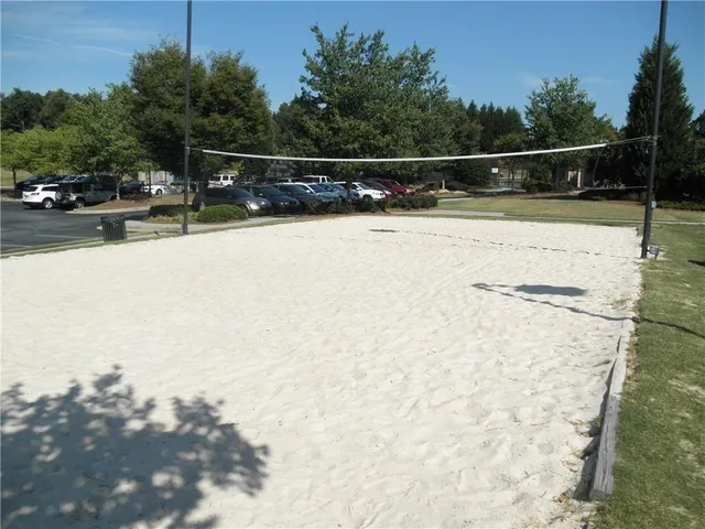 a view of a lake with houses