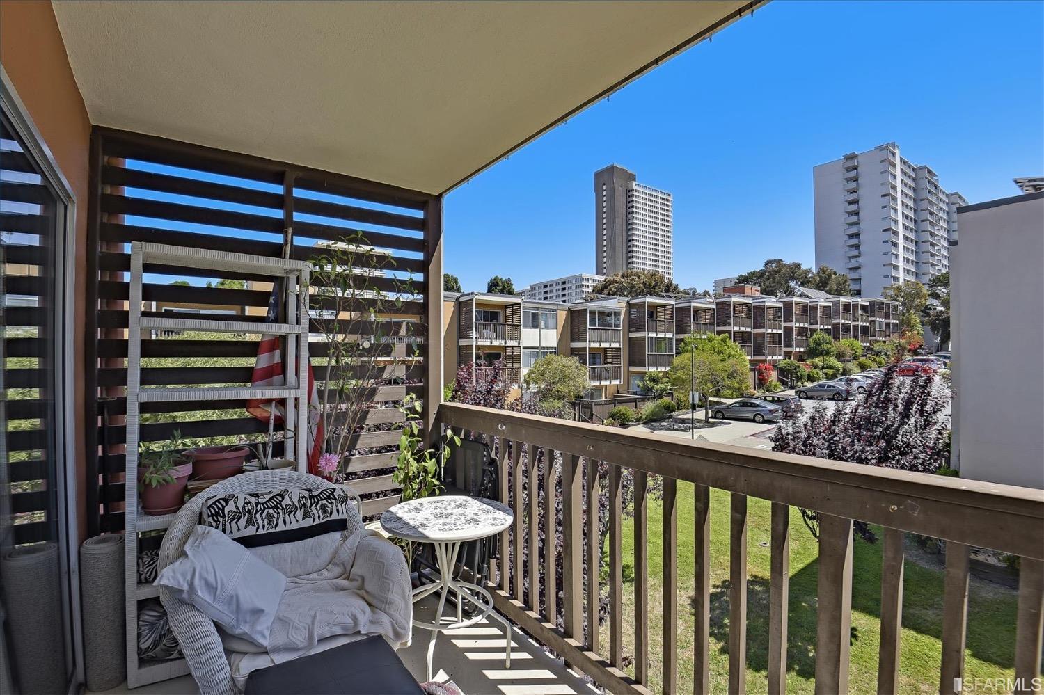 50 Inca Lane, Unit 5 San Francisco, CA 94115 - Photo 32 of 33 a balcony view with couple of chairs