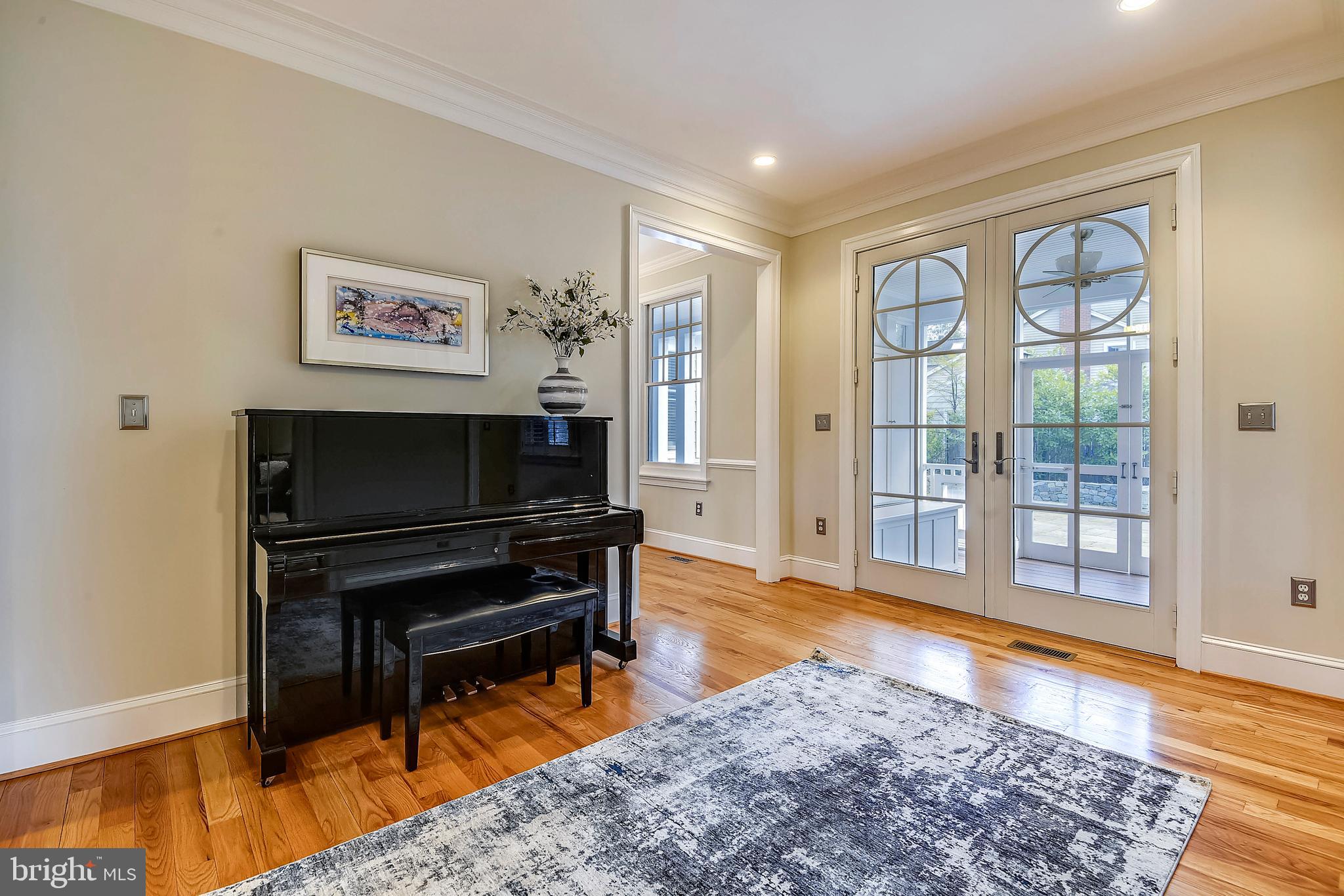 5510 Lambeth Road Bethesda, MD 20814 - Photo 20 of 53 Music Room opens to Screen Porch