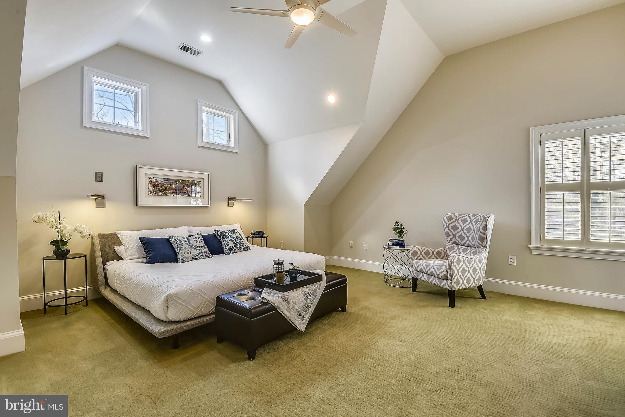 5510 Lambeth Road Bethesda, MD 20814 - Photo 23 of 53 Master bedroom has cathedral ceilngs