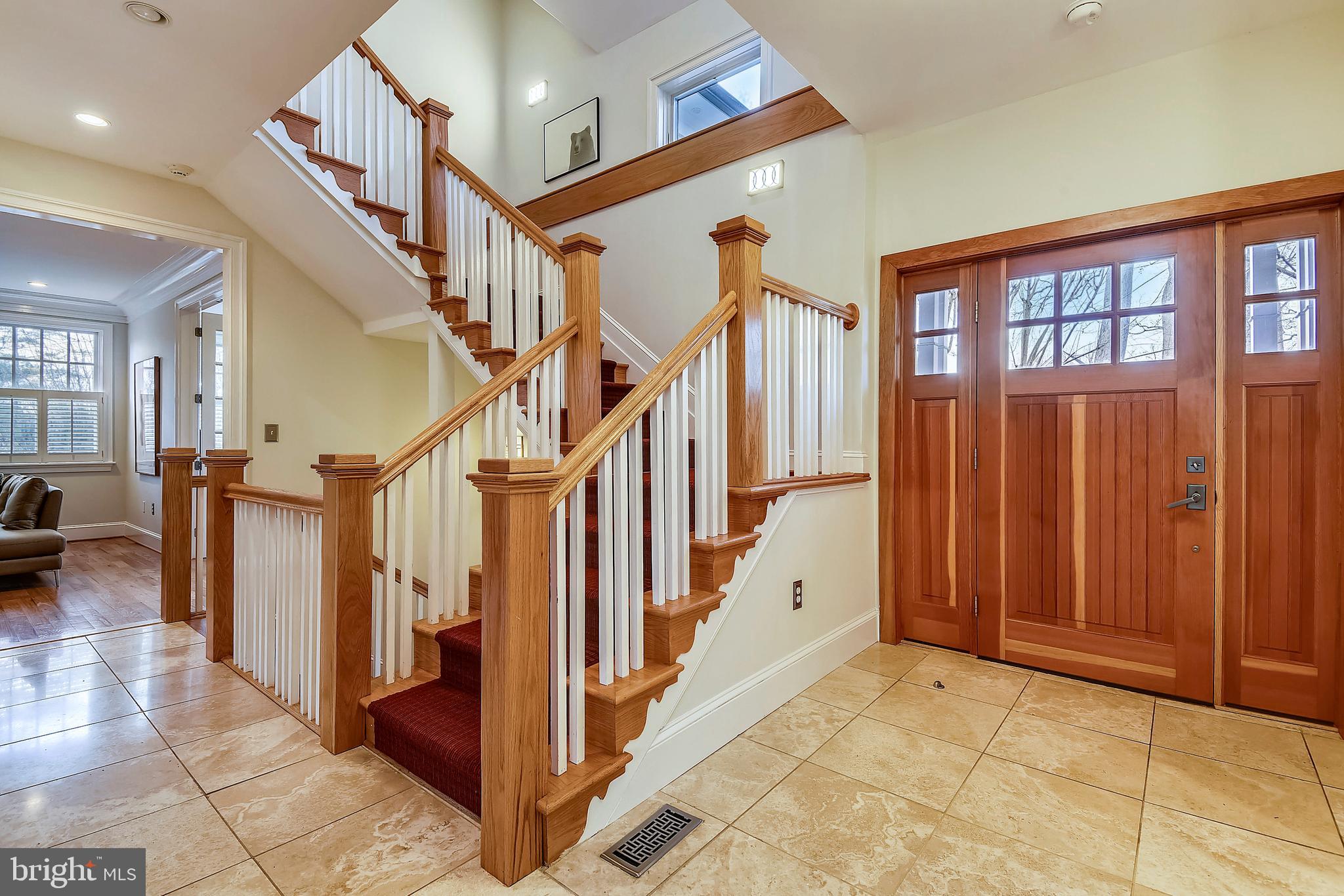 5510 Lambeth Road Bethesda, MD 20814 - Photo 4 of 53 Foyer and three story open stairwell