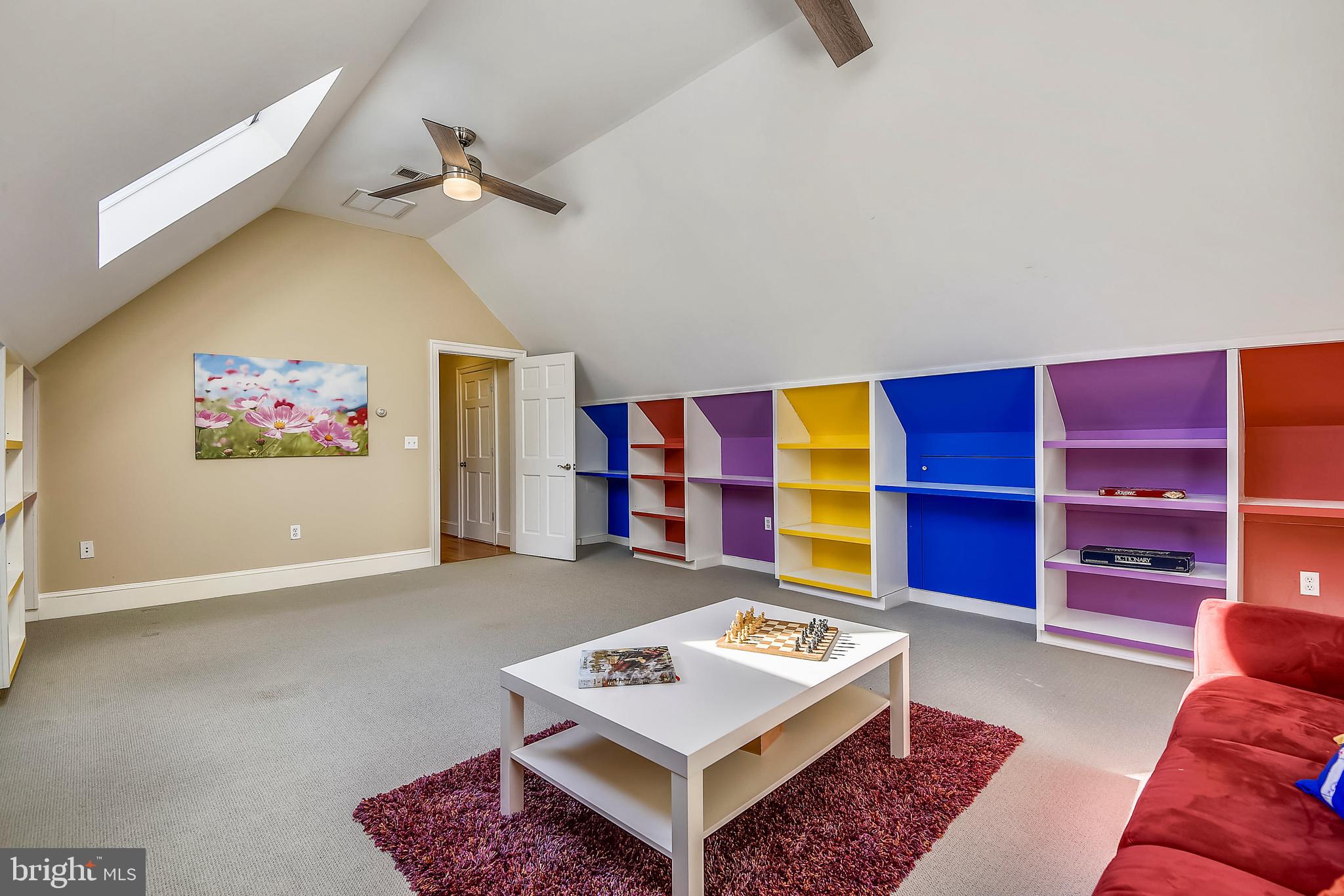 5510 Lambeth Road Bethesda, MD 20814 - Photo 36 of 53 Bedroom #5 with skylights, extensive built ins