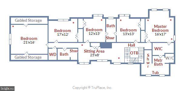 5510 Lambeth Road Bethesda, MD 20814 - Photo 52 of 53 Upper Level Floor Plan