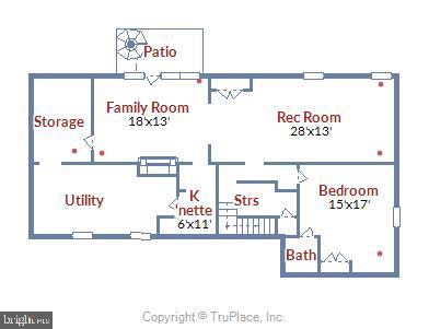 5510 Lambeth Road Bethesda, MD 20814 - Photo 53 of 53 Lower Level Floor Plan