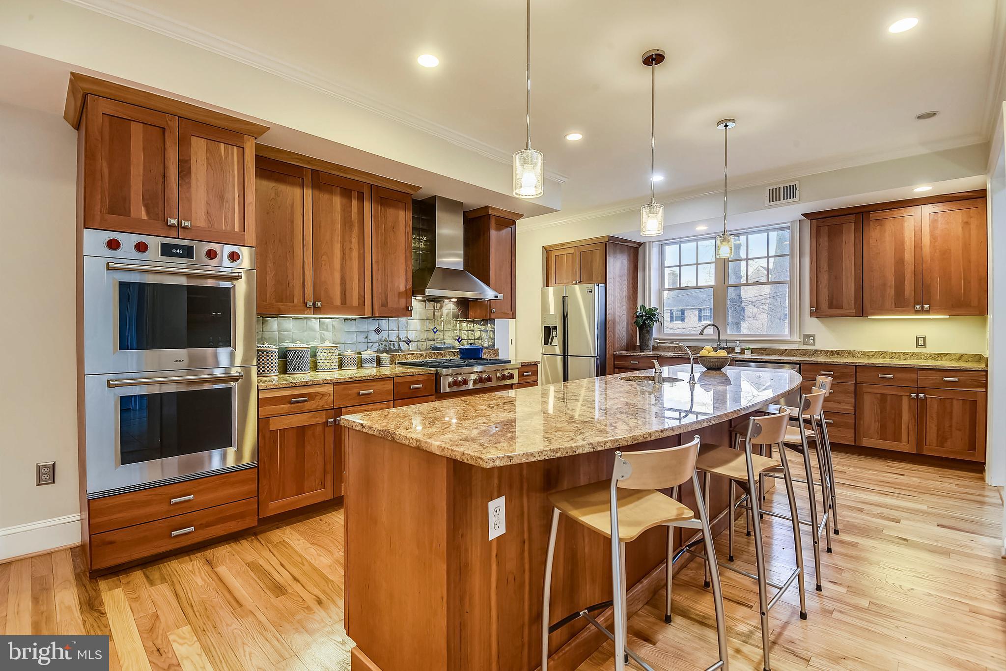 5510 Lambeth Road Bethesda, MD 20814 - Photo 8 of 53 Kitchen with Wolf Stove & Double Ovens