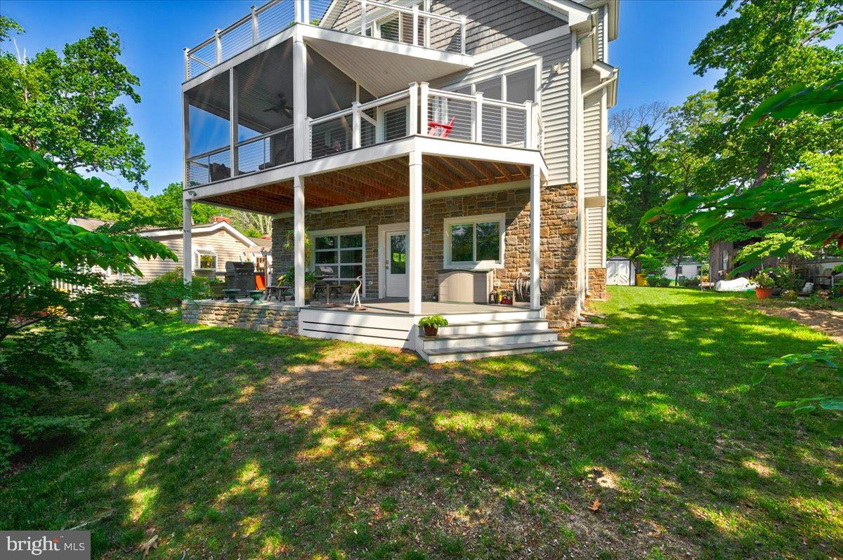 583 Riverside Drive Pasadena, MD 21122 - Photo 37 of 54 Multi-level decking -enjoy beautiful water views