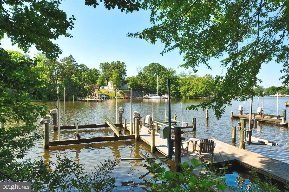 583 Riverside Drive Pasadena, MD 21122 - Photo 40 of 54 Private pier with water and electric