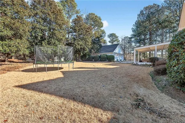 a view of a outdoor space with trees