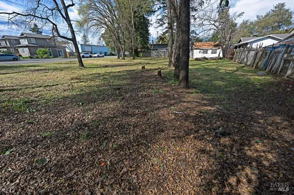 a view of road with trees