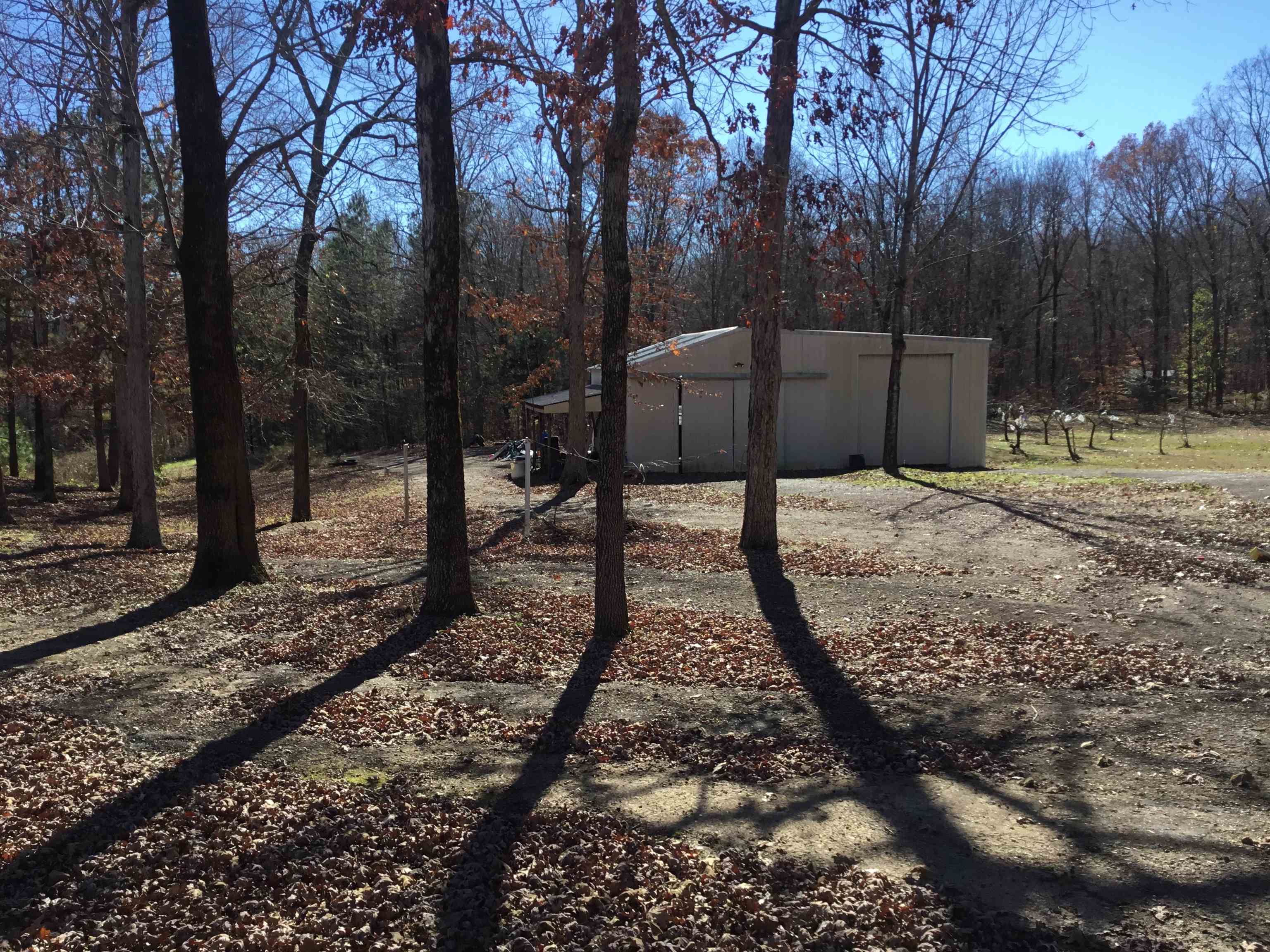367 Crabtree Road Selmer, TN 38375 - Photo 19 of 23 View of property exterior with an outbuilding and a wooded view