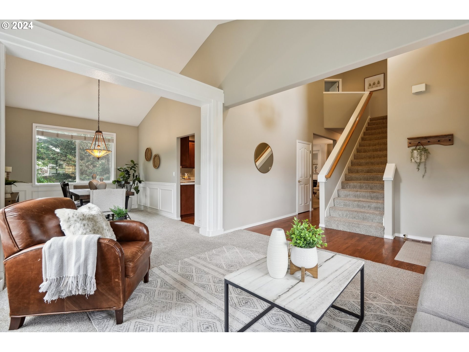 9267 Southwest 83rd Place Portland, OR 97223 - Photo 6 of 44 a living room with furniture and a wooden floor
