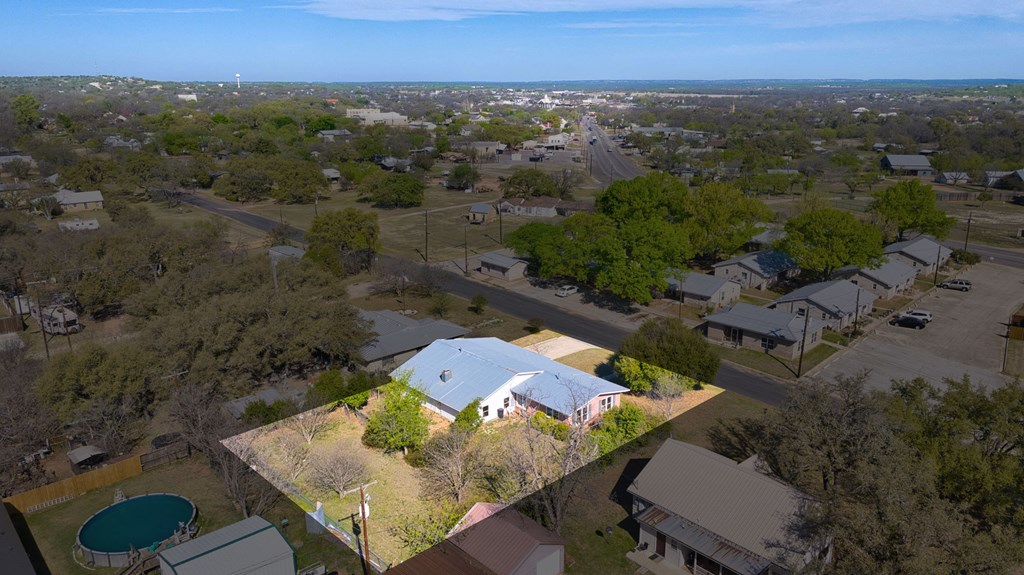 511 East Rainey Street Mason, TX 76856 - Photo 51 of 63 an aerial view of a house with a yard
