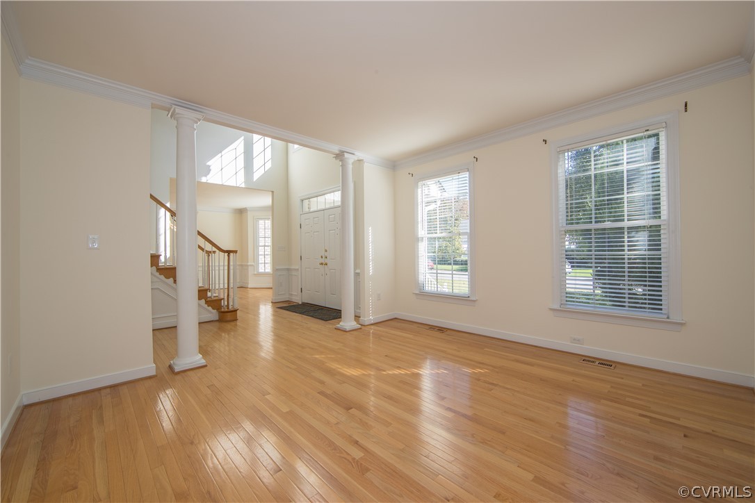 846 Club Ridge Terrace Chester, VA 23836 - Photo 3 of 35 wooden floor in an empty room with a window