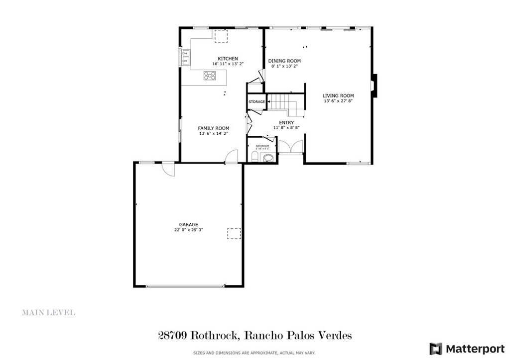 28709 Rothrock Drive Rancho Palos Verdes, CA 90275 - Photo 37 of 38 Main Floor Floorplan