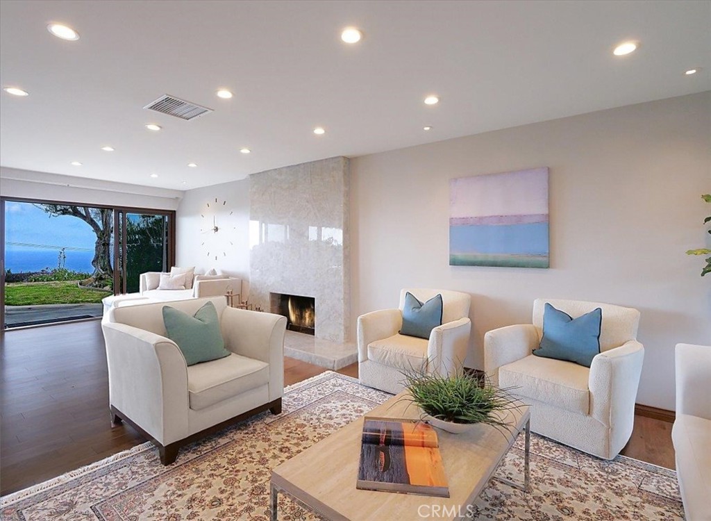 28709 Rothrock Drive Rancho Palos Verdes, CA 90275 - Photo 8 of 38 Living Room Looking Out to Ocean View