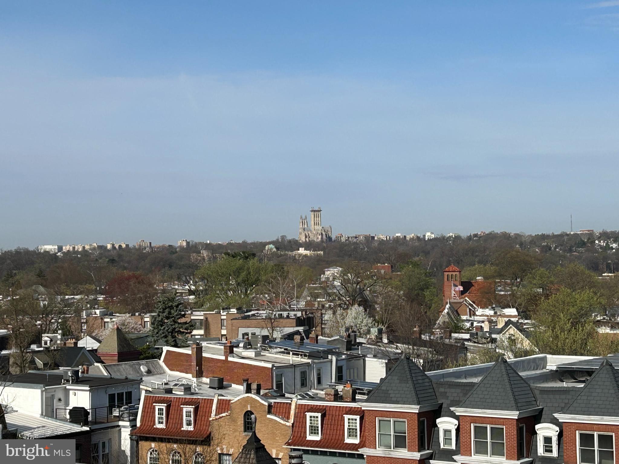 3426 16th Street Northwest, Unit 604 Washington, DC 20010 - Photo 28 of 65 National Cathedral View From Primary Bed Balcony