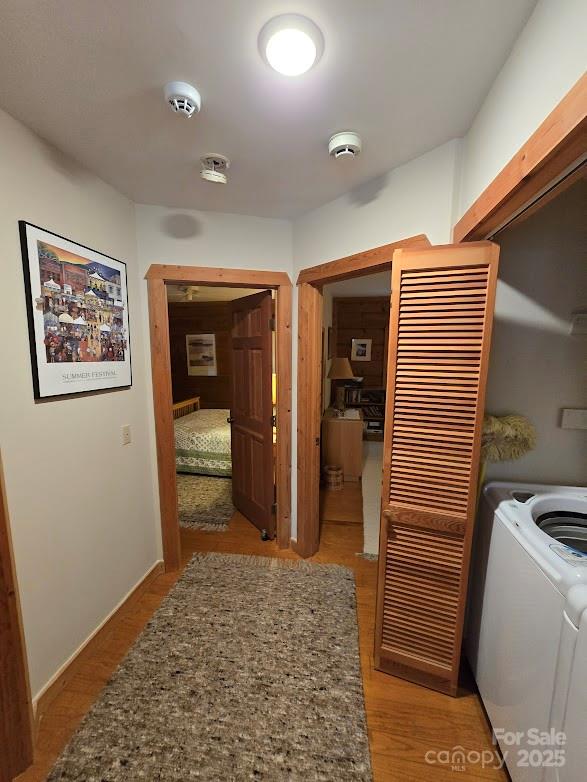 979 Wagon Road, Unit 68 Warrensville, NC 28693 - Photo 20 of 40 a view of a hallway with closet and bathroom