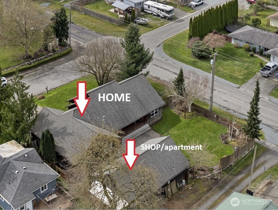 1925 Township Street Sedro-Woolley, WA 98284 - Photo 3 of 40 an aerial view of a sign board