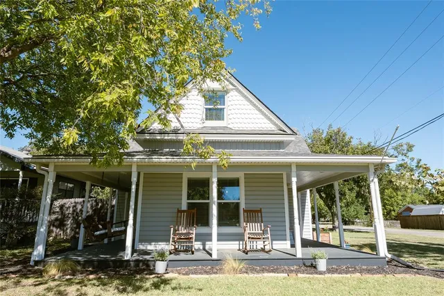 front view of a house with a porch