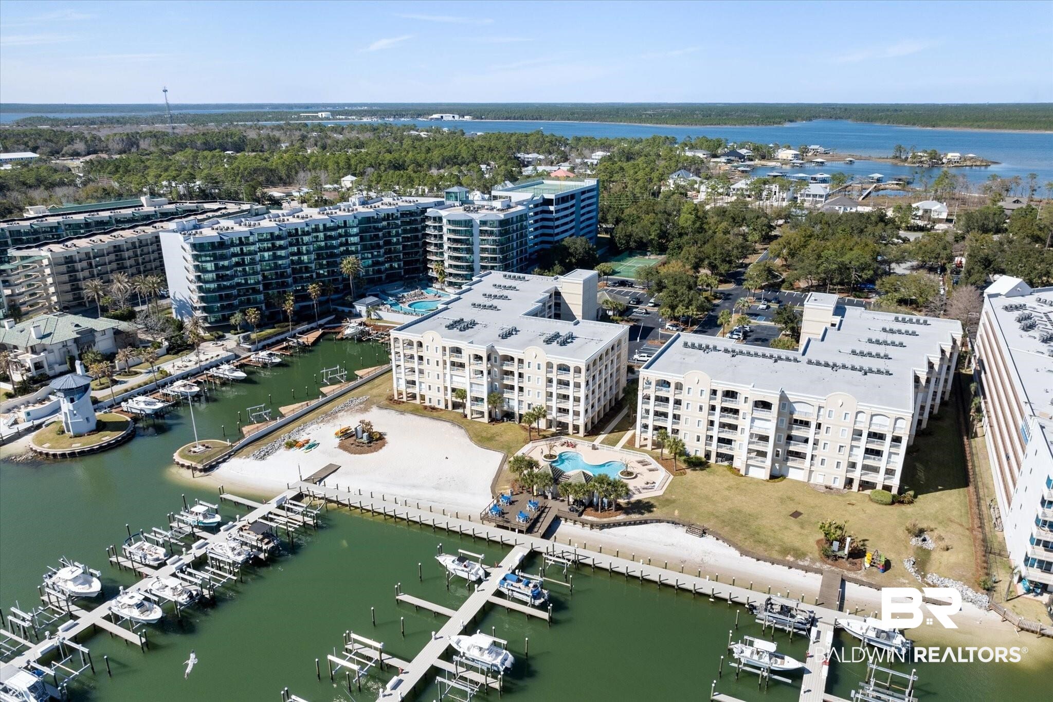 27770 Canal Road, Unit 2304 Orange Beach, AL 36561 - Photo 25 of 30 Birds eye view of property featuring a water view
