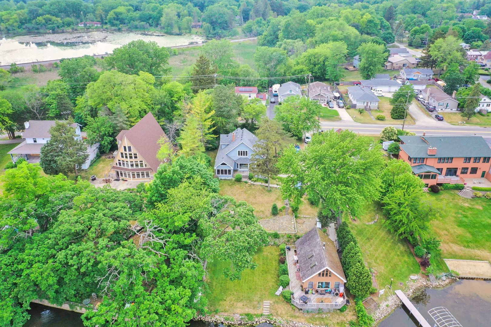 35273 North Wilson Road Ingleside, IL 60041 - Photo 3 of 39 an aerial view of residential house with outdoor space and street view