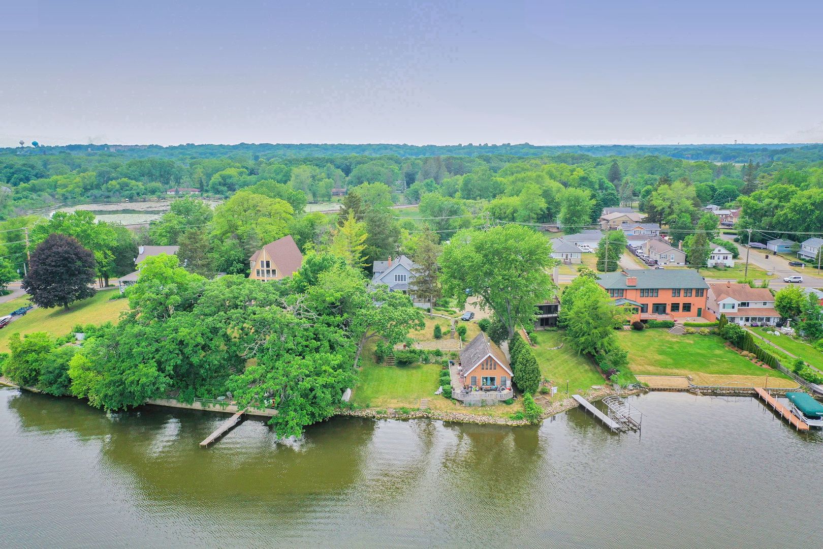 35273 North Wilson Road Ingleside, IL 60041 - Photo 4 of 39 an aerial view of a houses with a lake view
