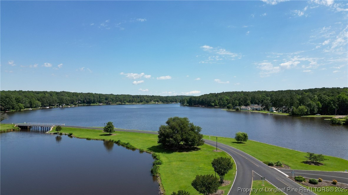 1036 Meadow Reach Sanford, NC 27332 - Photo 26 of 30 a view of a lake with a yard and outdoor seating