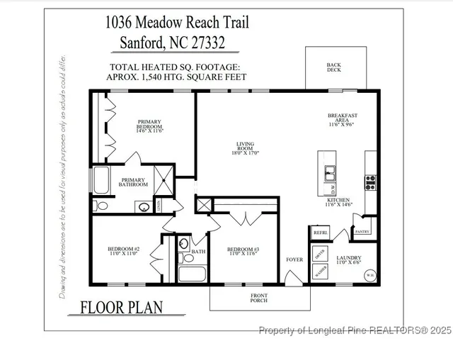 $1,795 | 1036 Meadow Reach, Sanford, NC 27332
