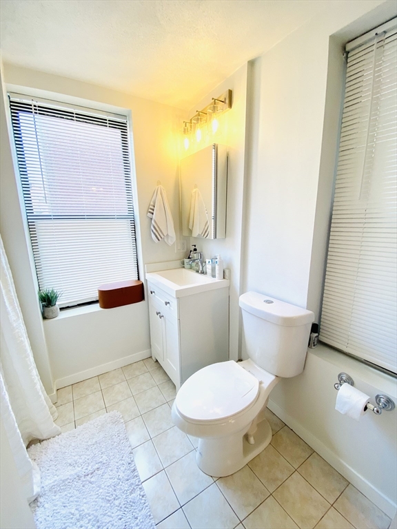 24 Charter Street, Unit 3 Boston, MA 02113 - Photo 8 of 9 a white toilet sitting next to a bathroom sink and a tub