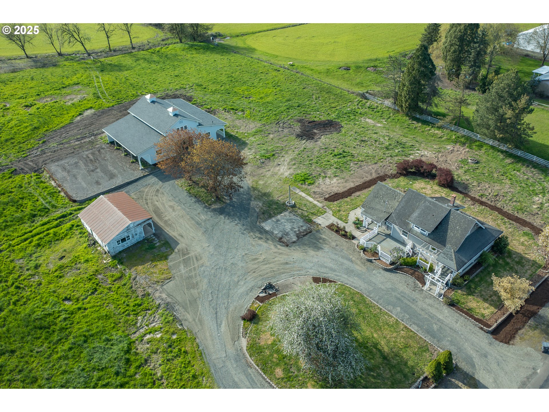 38588 Goar Road Scio, OR 97374 - Photo 1 of 48 an aerial view of a house with a yard