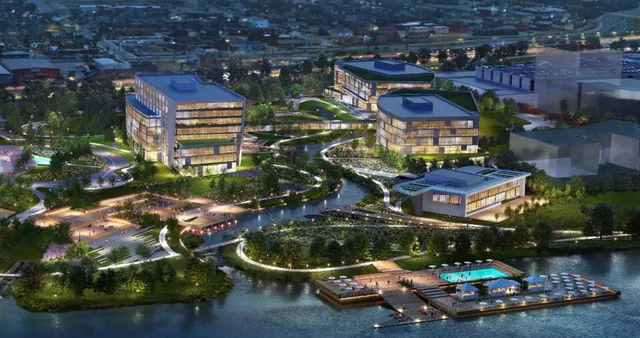 a front view of a retail shop and outdoor seating