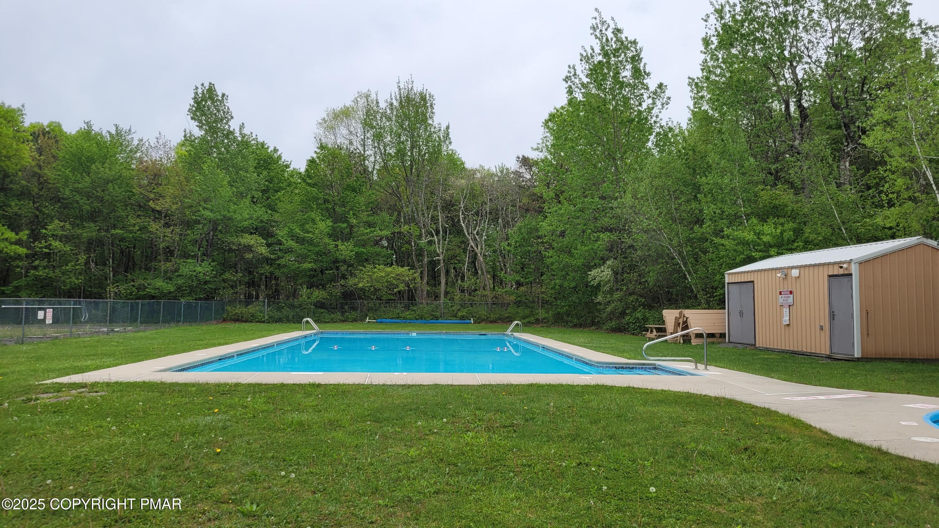183 Panther Run Road Jim Thorpe, PA 18229 - Photo 56 of 59 a view of a backyard with swimming pool and small yard