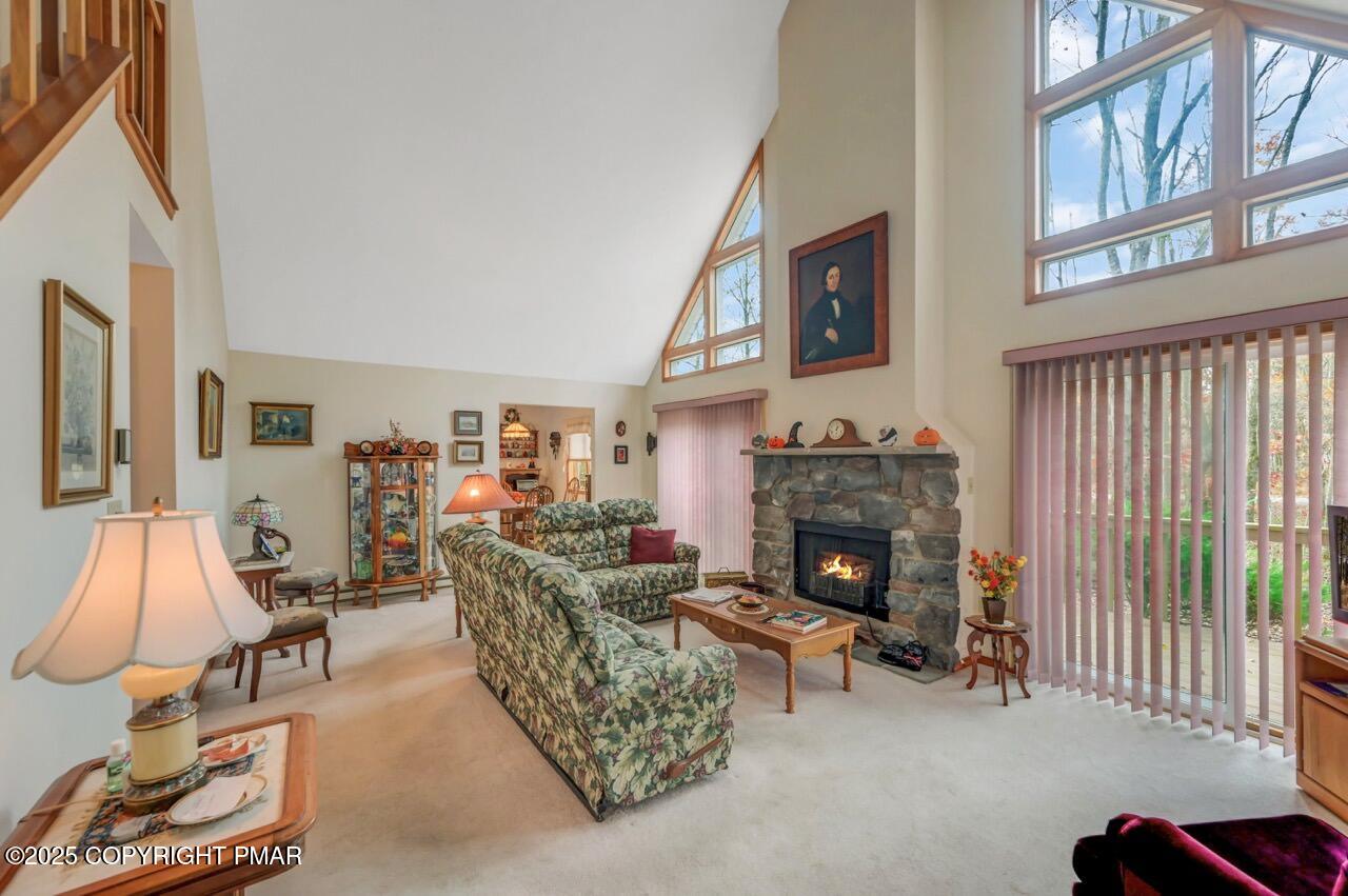 183 Panther Run Road Jim Thorpe, PA 18229 - Photo 9 of 59 a living room with furniture and a fireplace