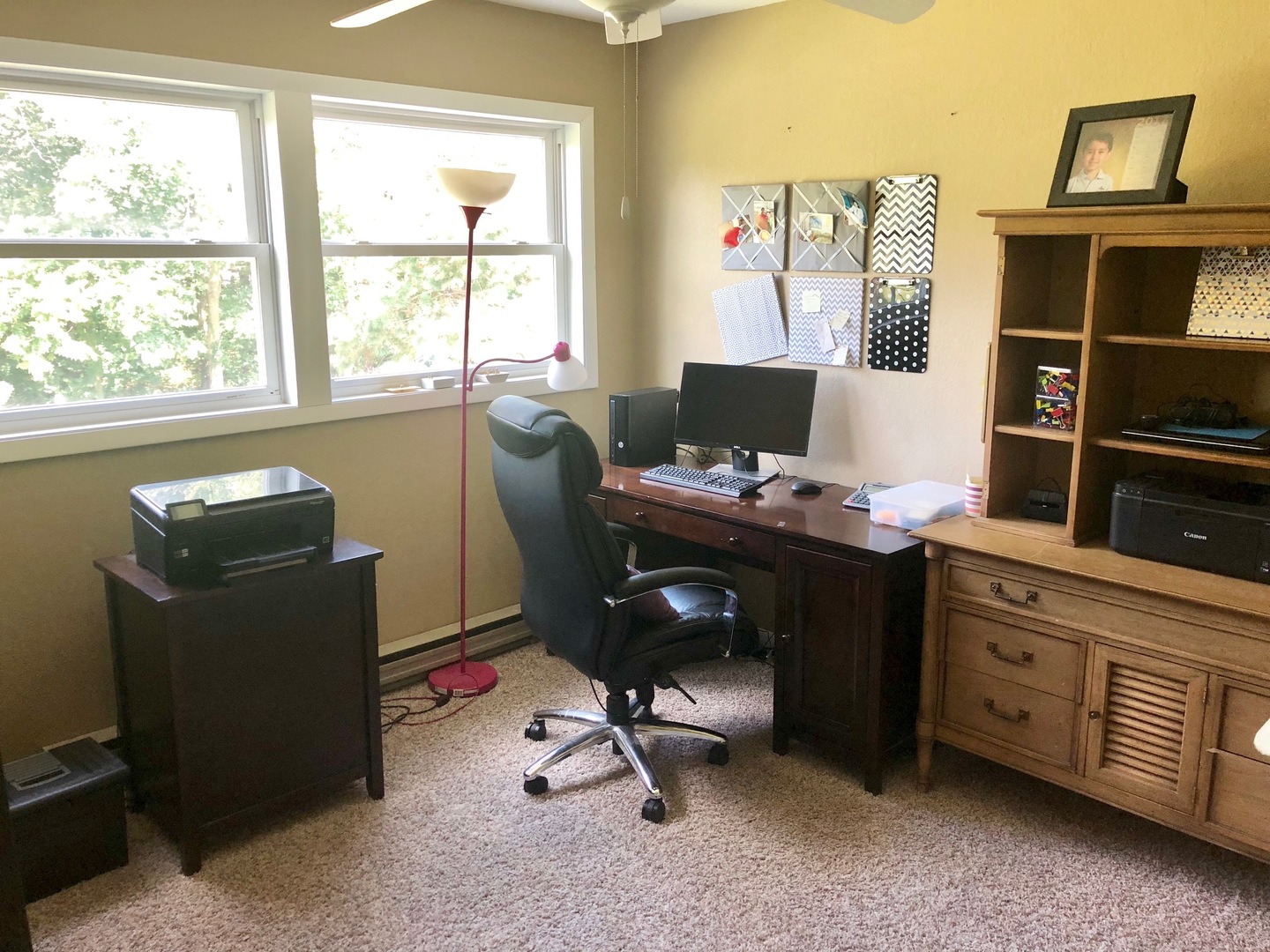 374 Rock Island Road Dixon, IL 61021 - Photo 11 of 20 a view of a workspace with furniture and a window
