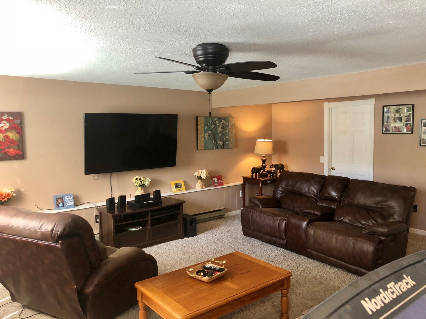 374 Rock Island Road Dixon, IL 61021 - Photo 8 of 20 a living room with furniture and a flat screen tv