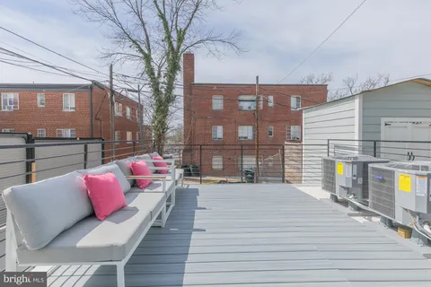 a outdoor space with balcony