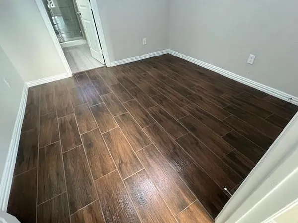 a view of wooden floor