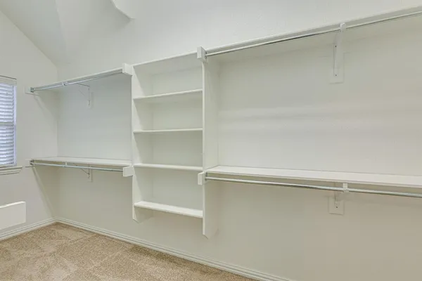 a close view of closet